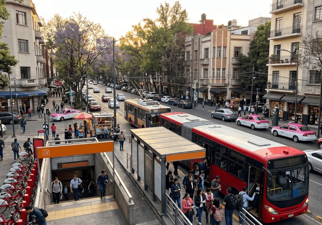 Vivir sin coche en CDMX: Las colonias con mejor acceso a transporte público